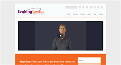 Desktop Screenshot of evokinggenius.com